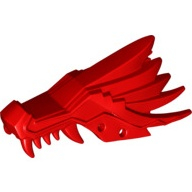 Lego hlava draka horní čelist Ninjago, červená (4649529)
